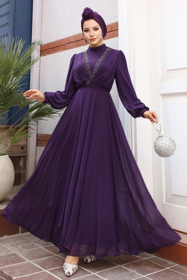 Modaselvim EVENING DRESSES Evening Dress 5408AB368 Purple