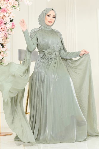 D.M.N.K. - Evening Dress 5433DMNK1166 Almond Green