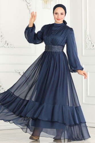 A.B. - Evening Dress 5498AB368 Navy Blue