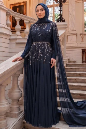 D.M.N.K. - فستان سهرة كحلي 5568DMNK1166