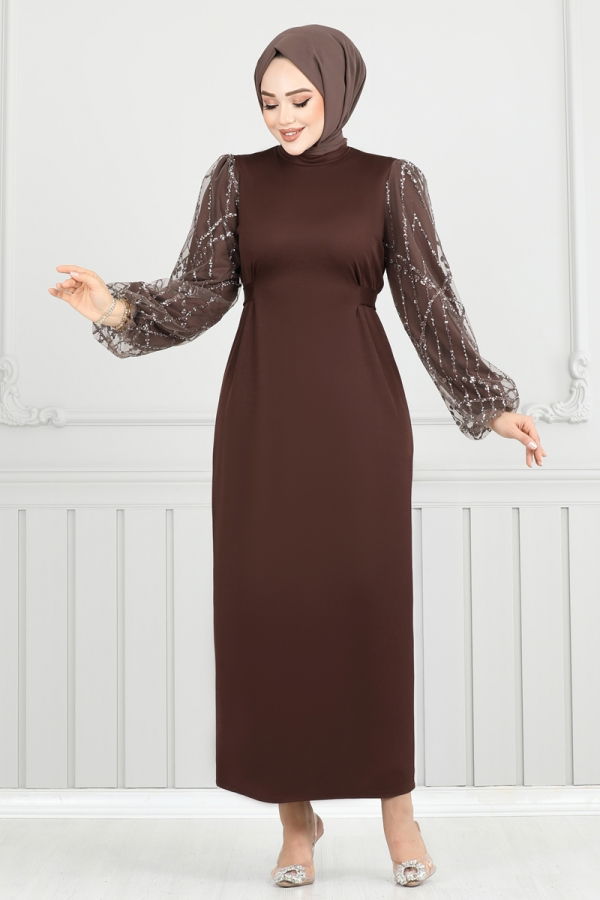 Evening Dress 5602EDF311 Brown - 2