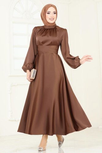 Evening Dress 5603EDF311 Brown - 2