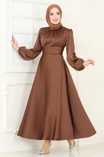 Evening Dress 5603EDF311 Brown 