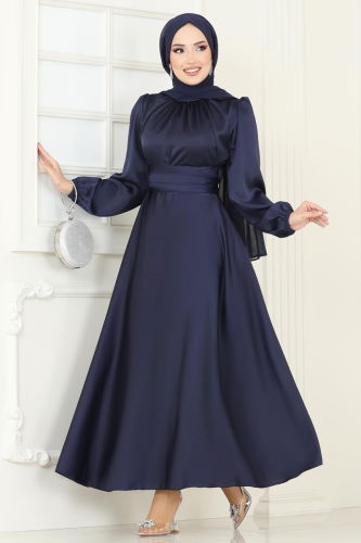 Evening Dress 5603EDF311 Navy Blue - 1