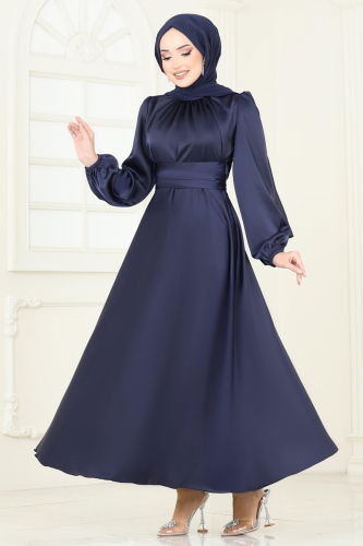 Evening Dress 5603EDF311 Navy Blue - 3