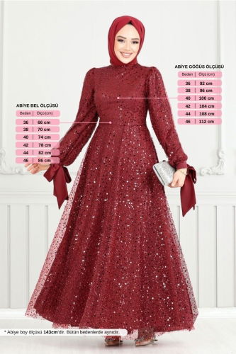 MRV E.N.D. - Evening Dress 5611END900-M Burgundy