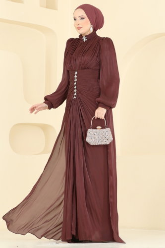 D.M.N.K. - Evening Dress 5626DMNK1166 Copper