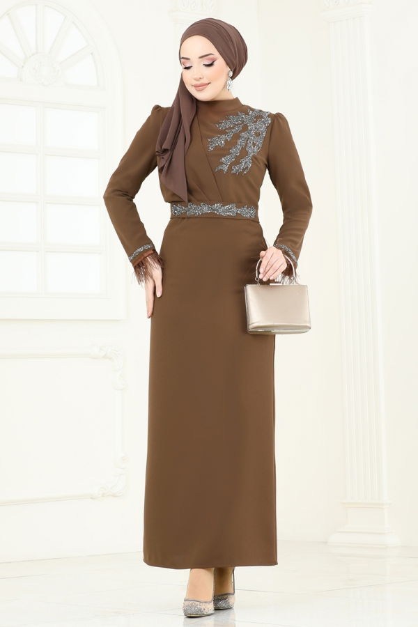 Modaselvim EVENING DRESSES Evening Dress 5642EDF311 Brown