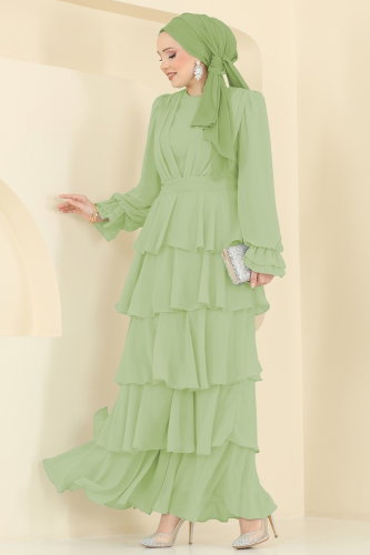 D.M.N.K. - Evening Dress 5652DMNK1166 Almond Green