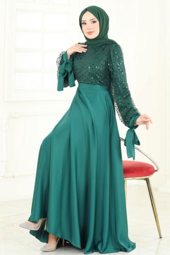 E.D.F. - فستان سهرة زيتي 5670EDF311