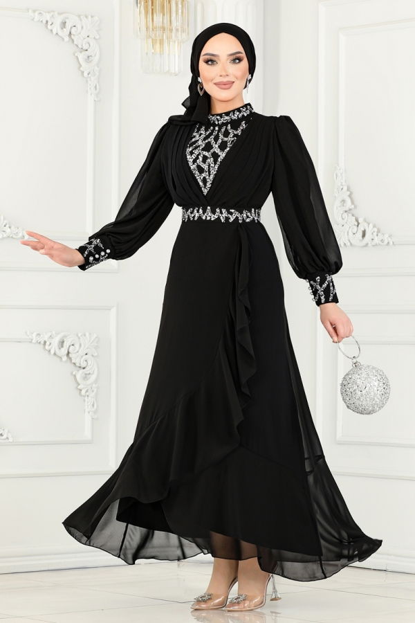 Modaselvim END OF YEAR OPPORTUNITY Evening Dress 5671AB368 Black