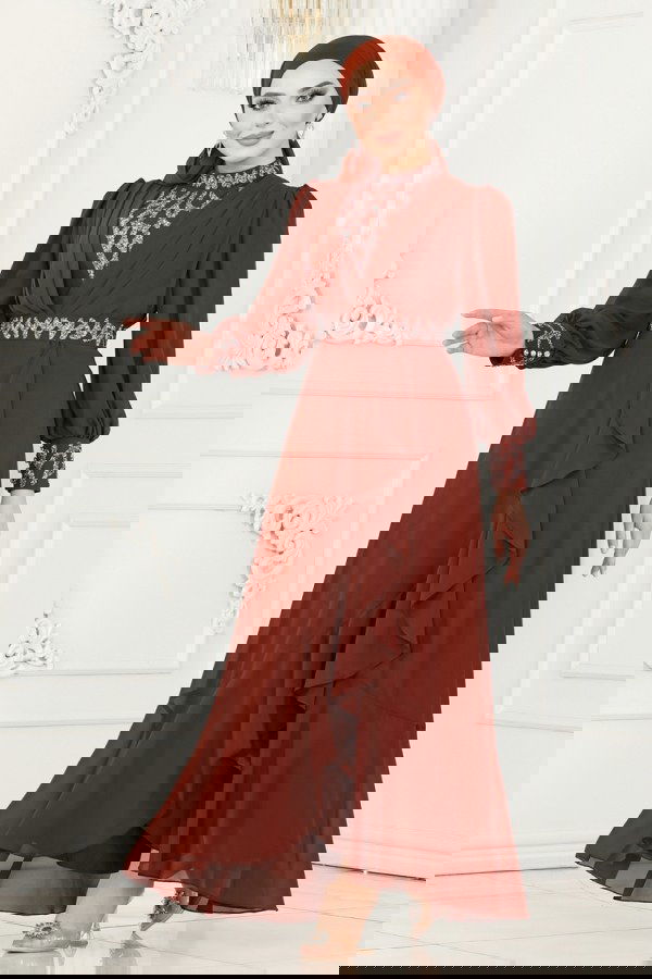 Modaselvim NET 20%+20% DISCOUNT IN THE CARD Evening Dress 5671AB368 Copper