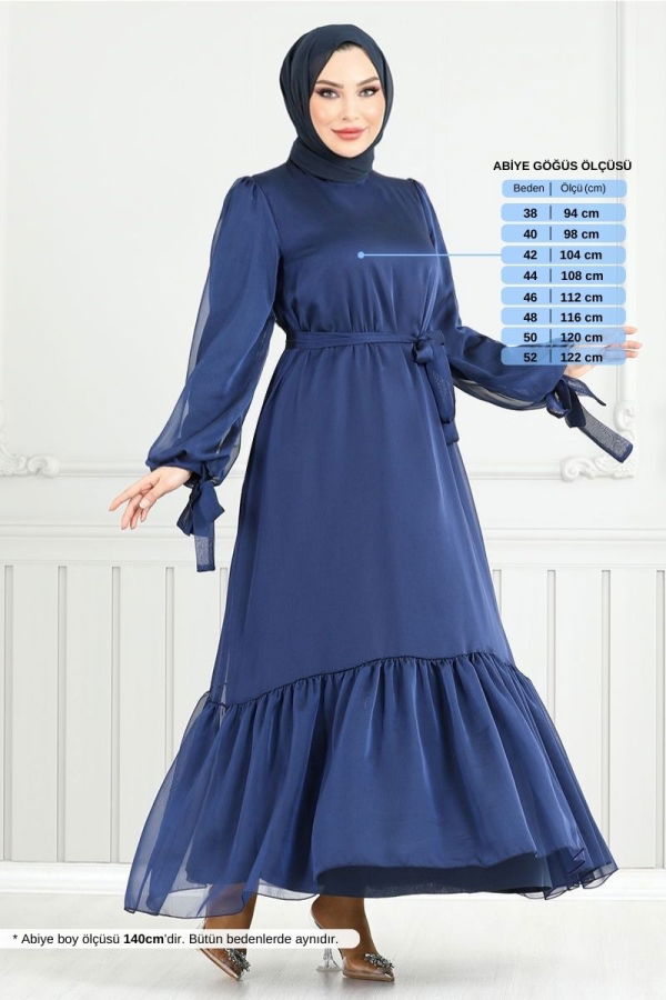 Modaselvim NET 20%+20% DISCOUNT IN THE CARD Evening Dress 5678END900-M Navy Blue