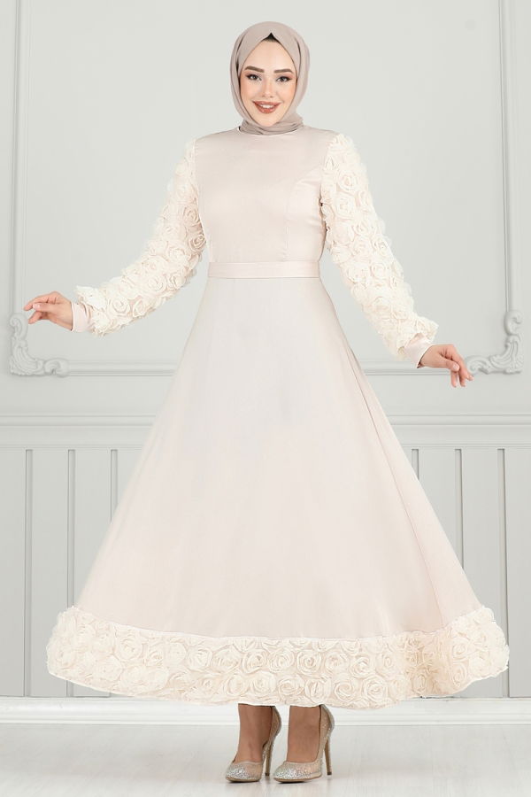Modaselvim EVENING DRESSES Evening Dress 5679EDF311 Stone