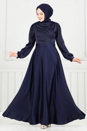 E.D.F. - فستان سهرة كحلي 5681EDF311