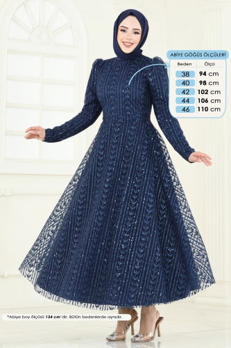 E.D.F. - فستان سهرة كحلي 5688EDF311