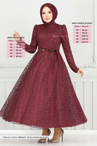 MRV E.N.D. - Evening Dress 5688END900-M Burgundy