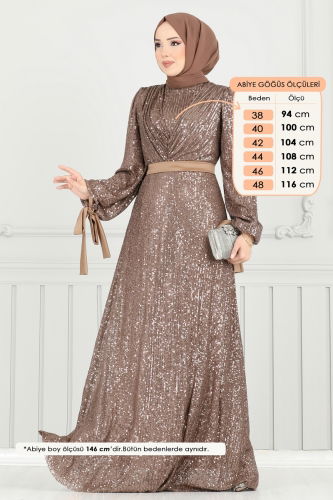 E.D.F. - فستان سهرة بيج غامق 5690EDF311