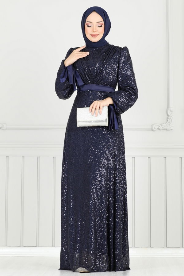 Modaselvim EVENING DRESSES Evening Dress 5690EDF311 Navy Blue