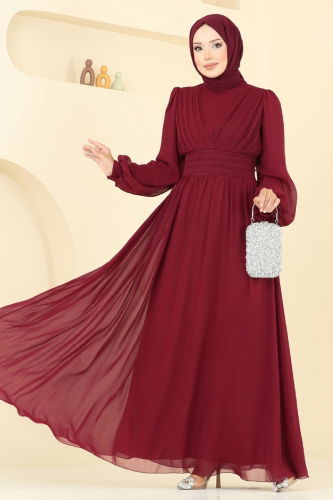 E.D.F. - Evening Dress 5694EDF311 Burgundy