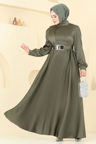 E.D.F. - فستان سهرة اخضر عفني 5695EDF311