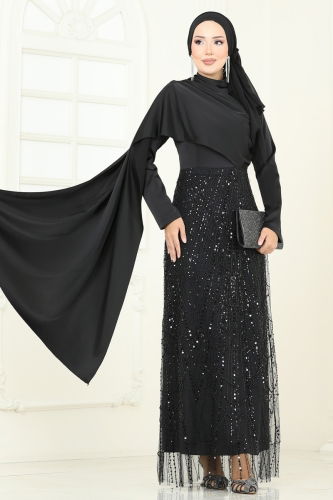 E.D.F. - فستان سهرة أسود 5700EDF311