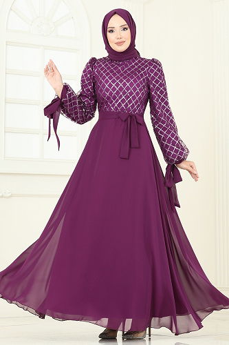 moda selvim فستان سهرة توتي 5704EDF311 - Thumbnail