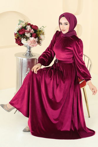E.D.F. - Evening Dress 5708EDF311 Burgundy