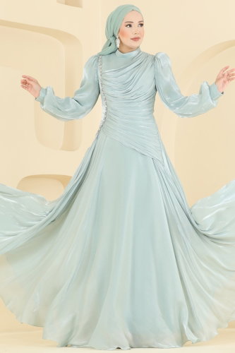D.M.N.K. - Evening Dress 5709DMNK1166 Water Green