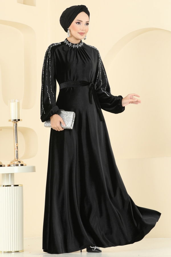laura plus evening dresses Plus-Size Long Beaded Prom Dress with Feathers– PromGirl main image 0