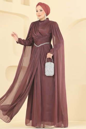 D.M.N.K. - Evening Dress 5717DMNK1166 Brown