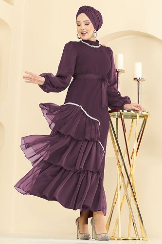 moda selvim فستان سهرة توتي 5735EDF311 - Thumbnail