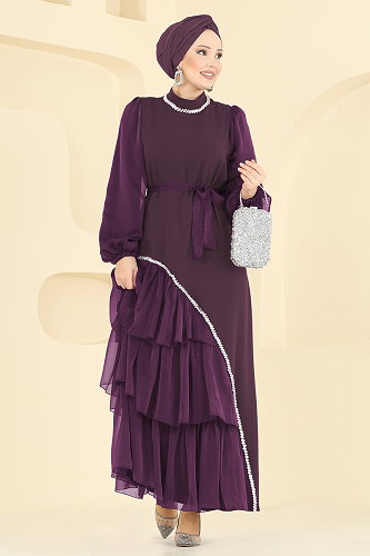 moda selvim فستان سهرة توتي 5735EDF311 - Thumbnail