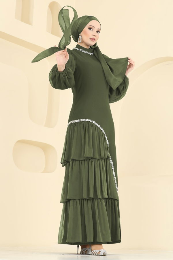 Modaselvim EVENING DRESSES Evening Dress 5735EDF311 Khaki