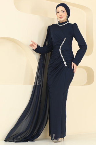 E.D.F. - Evening Dress 5741EDF311 Navy Blue