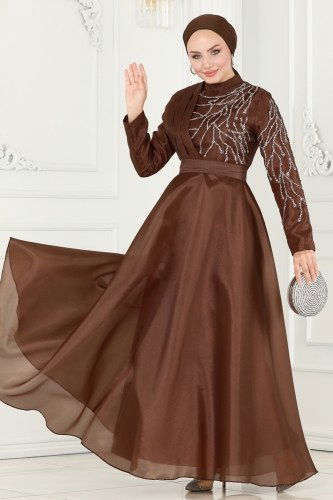 A.B. - Evening Dress 5743AB368 Brown