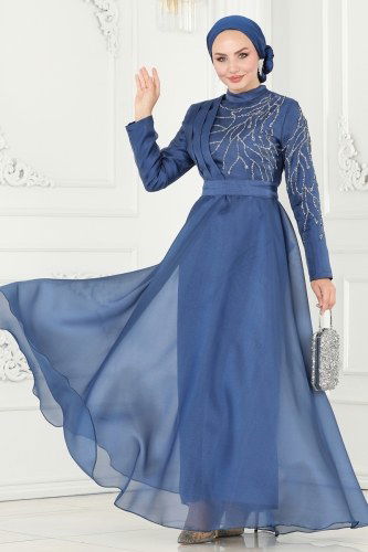 A.B. - Evening Dress 5743AB368 Indigo