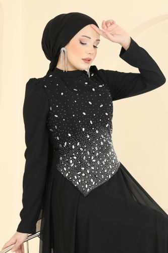 E.D.F. - فستان سهرة أسود 5755EDF311