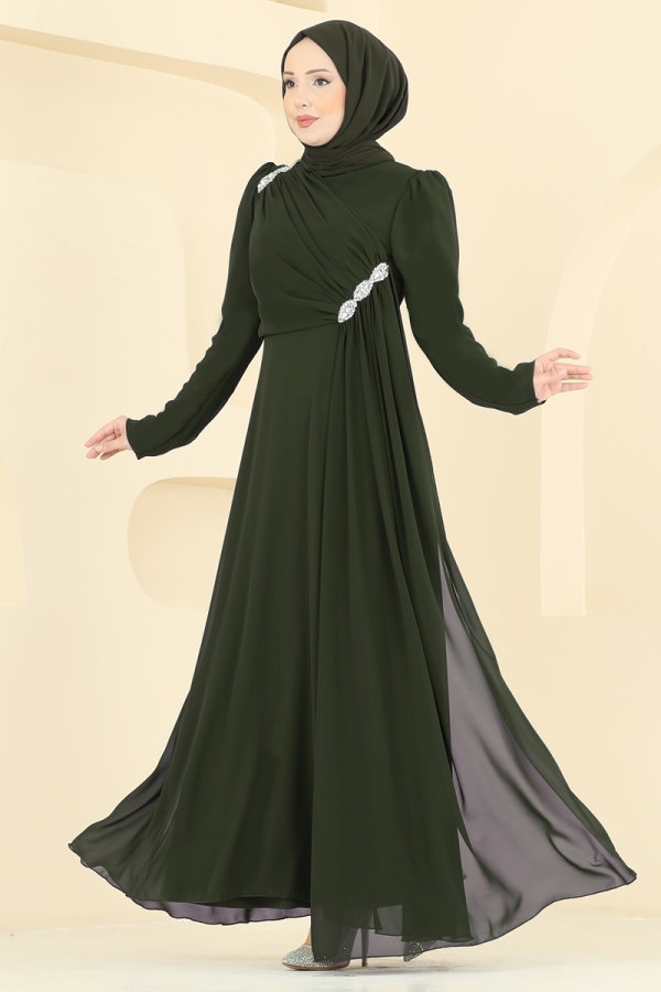 Modaselvim EVENING DRESSES Evening Dress 5761EDF311 Khaki