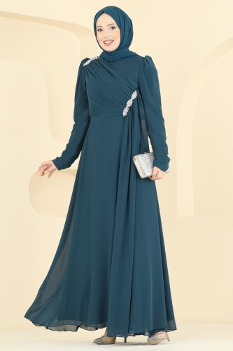 E.D.F. - Evening Dress 5761EDF311 Petroleum