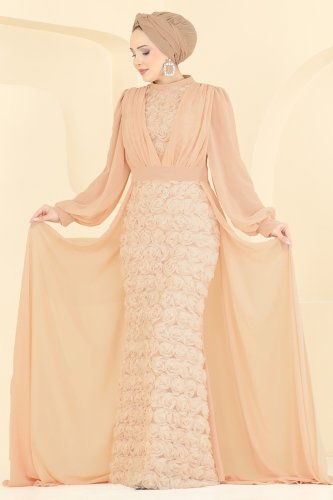 E.D.F.K. - Evening Dress 5800EDFK1198 Light Salmon