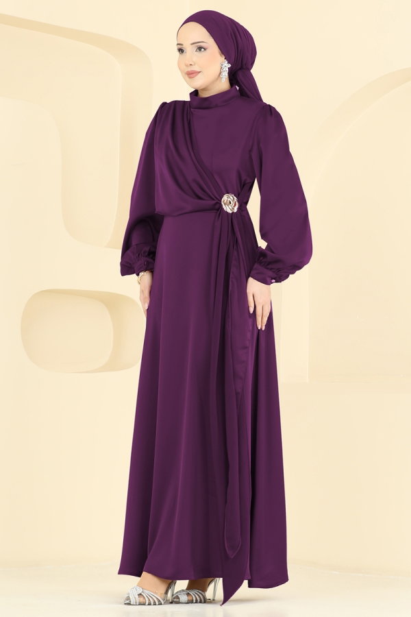 Modaselvim EVENING DRESSES Evening Dress 5803EDFK1198 Purple