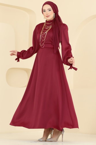 E.D.F.K. - فستان سهرة خمري 5814EDFK1198