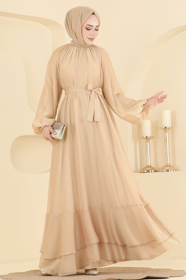 Modaselvim EVENING DRESSES Evening Dress 5823EDFK1198 Cream
