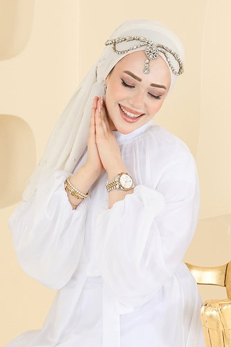 moda selvim فستان سهرة سكري 5823EDFK1198 - Thumbnail