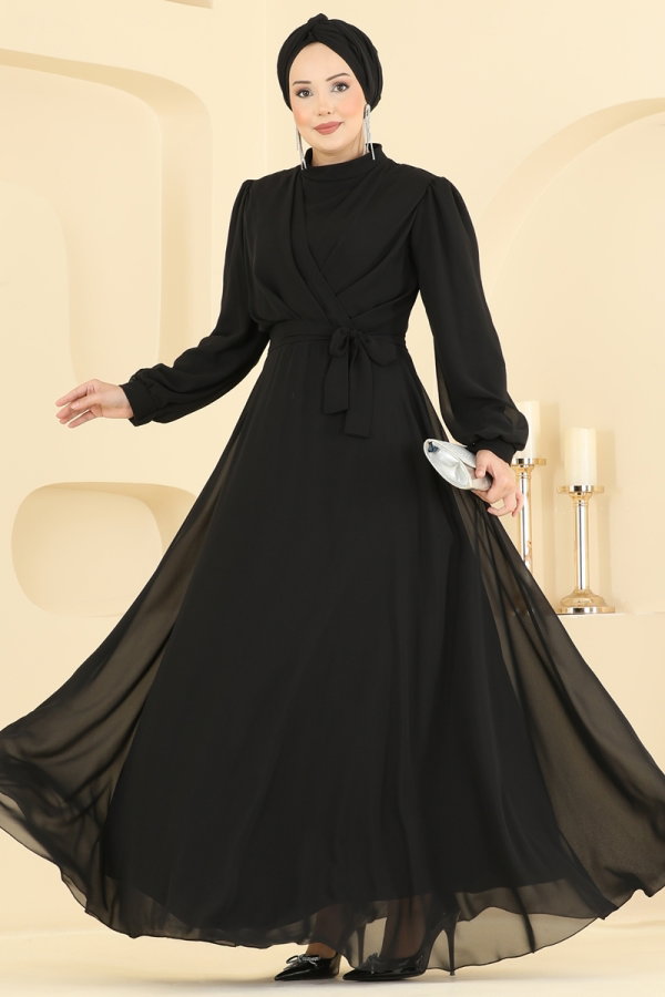 Modaselvim فستان سهرة فستان سهرة أسود 5824EDFK1198