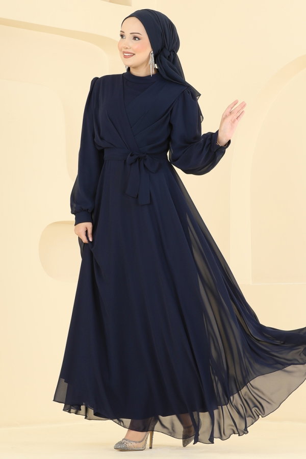 Modaselvim فستان سهرة فستان سهرة كحلي 5824EDFK1198