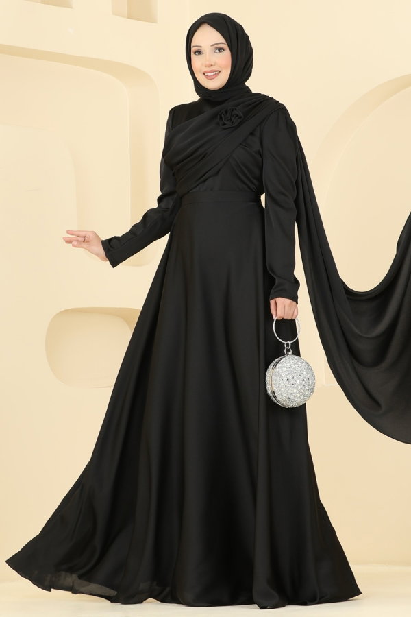 Modaselvim EVENING DRESSES Evening Dress 5825EDFK1198 Black