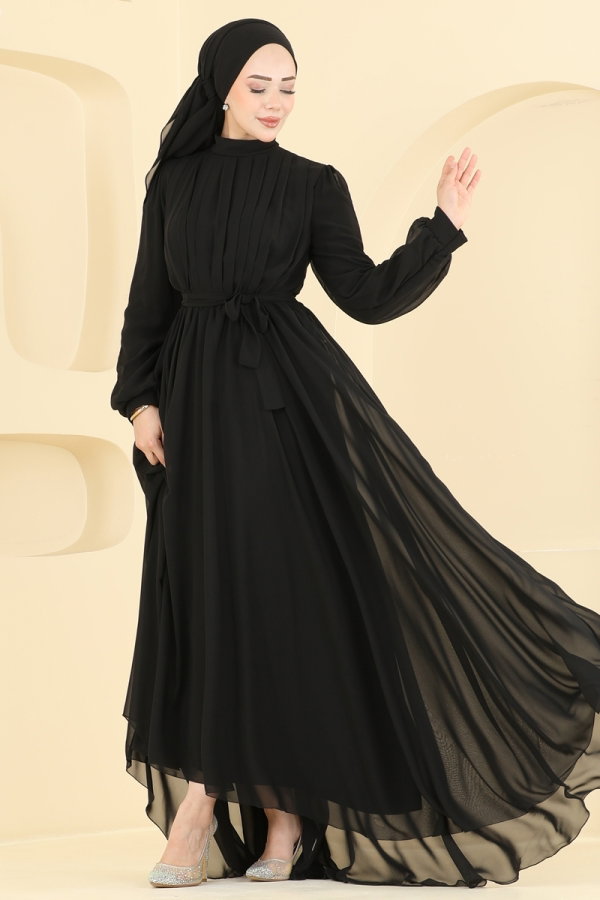 Modaselvim EVENING DRESSES Evening Dress 5827EDFK1198 Black