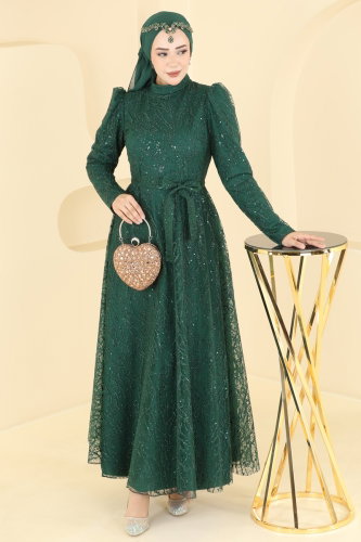 E.D.F.K. - Evening Dress 5835EDFK1198 Emerald